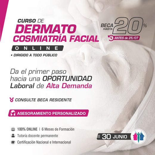 Online > Curso de Dermato Cosmiatra Facial